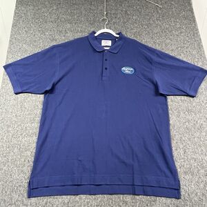 American Idol Polo Shirt Mens 3XL Blue Short Sleeve Pima Cotton Golf